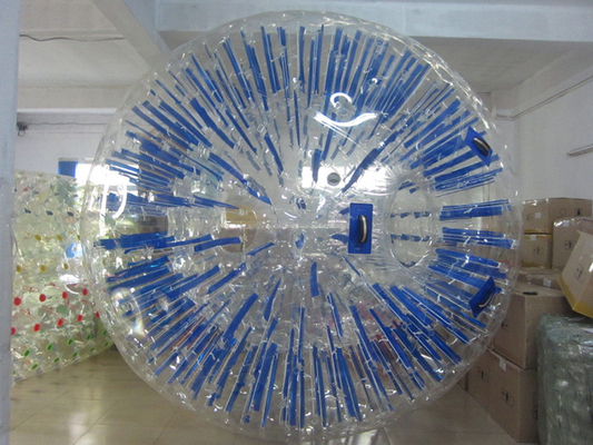 China De Bal van douane Blauwe Opblaasbare Zorb/Pretparkhamsterballen voor Mensen leverancier
