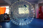 Transparante Blauwe Opblaasbare Zorb Bal van Handvatpvc, 3m x 2m Reuze de Hamsterbal van Dia leverancier