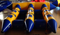 Customed 6 van de de Banaanboot van Seaters Opblaasbare de Vliegvissen voor Slag - voeg omhoog Speelgoed samen leverancier