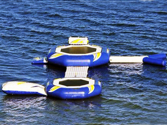 Aangepaste Opblaasbare overzeese van het Waterpark opblaasbare trampoline Digitale Druk leverancier