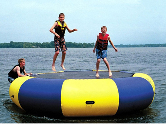 Aangepaste Opblaasbare overzeese van het Waterpark opblaasbare trampoline Digitale Druk leverancier
